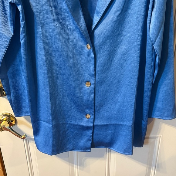 Vici Women's Vibrant Blue Blazer/Jacket Oversized Medium - Picture 4 of 6